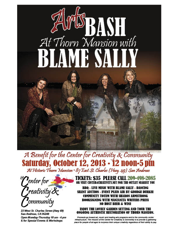 ArtsBASH at Thorn Mansion with BLAME SALLY on October 12