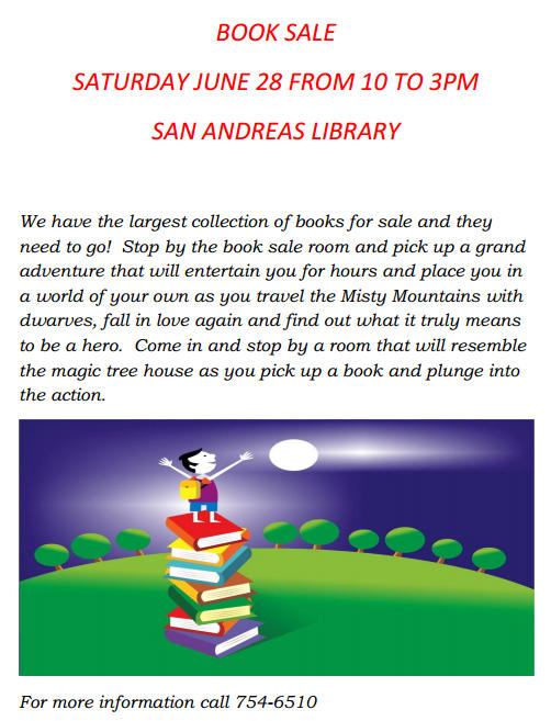 Book Sale at the San Andreas Library