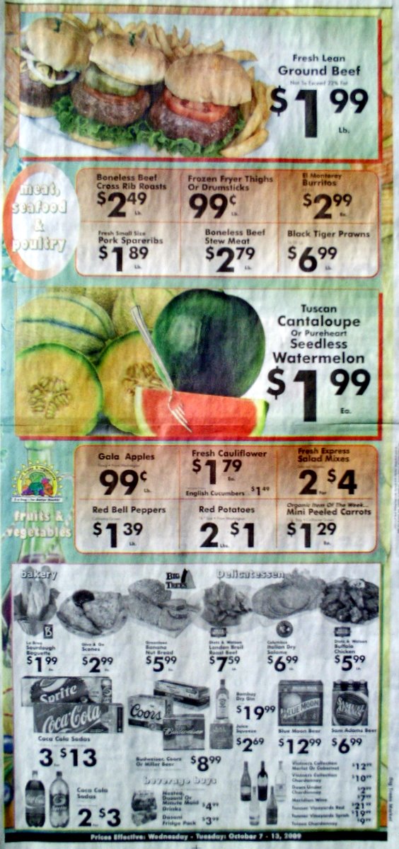 Big Trees Market Weekly Ad for October 7 - 13, 2009