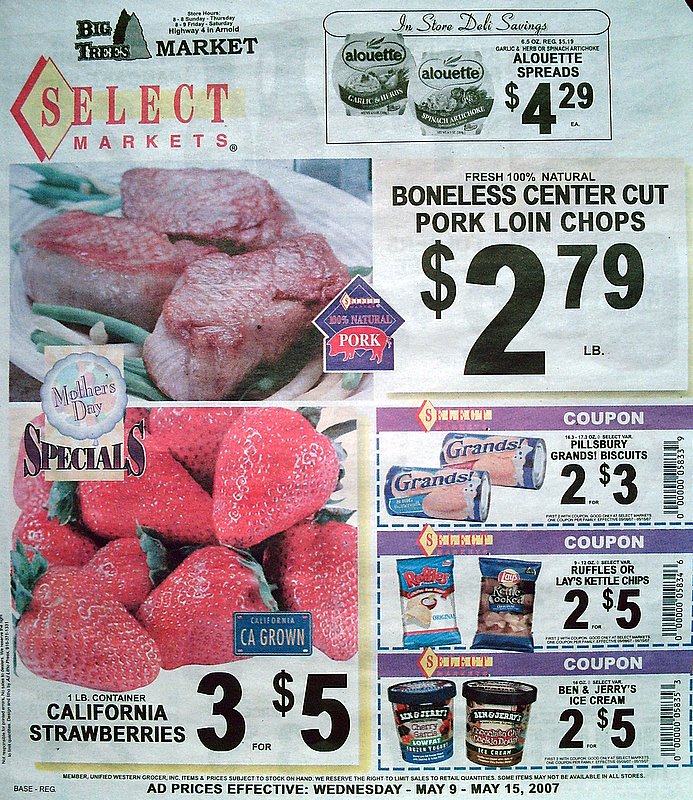 Big Trees Market Weekly Ad for May  9-15, 2007