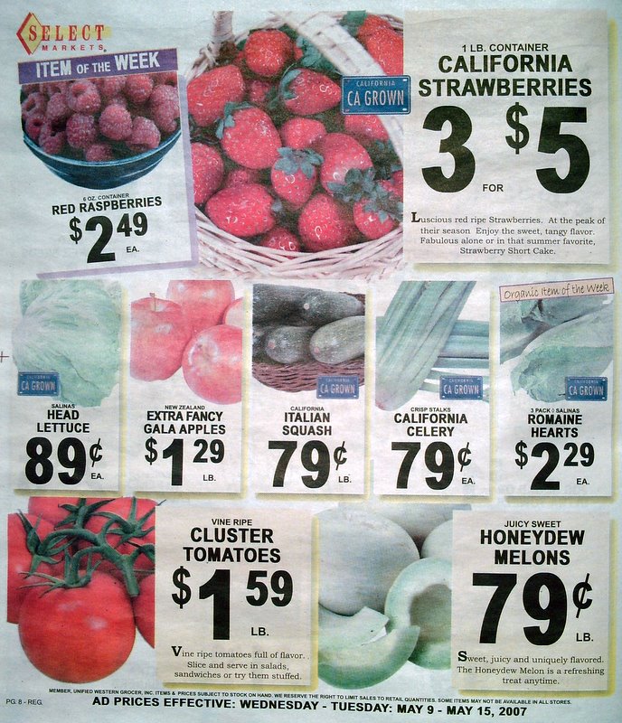 Big Trees Market Weekly Ad for May  9-15, 2007
