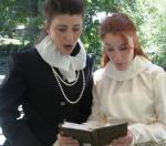 Lara Ford as Gwendolyn and Vickie Hall as Cecily