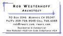 Rob Westerhoff Architect 209.728.9045
